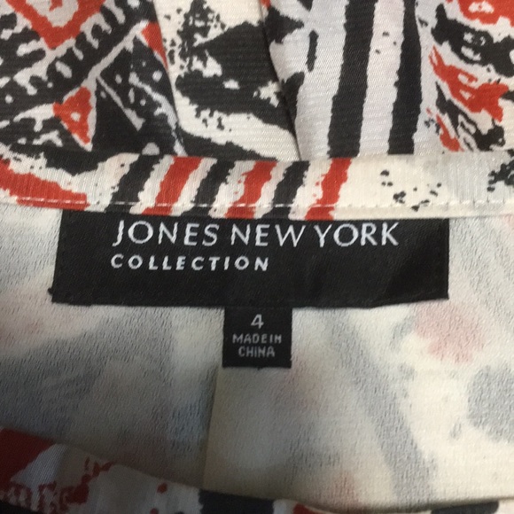 NWOT JONES N Y SZ 4. ABSTRACT TRIBAL PATTERN. - Picture 4 of 6